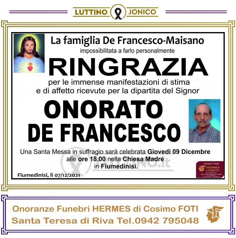 Onorato  De Francesco 